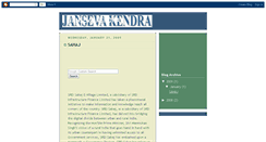 Desktop Screenshot of jansevakendra.blogspot.com