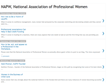 Tablet Screenshot of napw-professional-women.blogspot.com