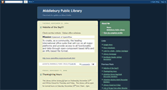 Desktop Screenshot of middleburypubliclibrary.blogspot.com