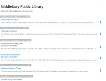 Tablet Screenshot of middleburypubliclibrary.blogspot.com