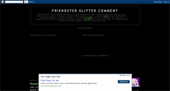 Desktop Screenshot of friendster-glitter.blogspot.com