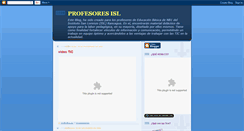 Desktop Screenshot of blogprofesoresisl.blogspot.com