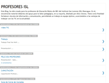 Tablet Screenshot of blogprofesoresisl.blogspot.com