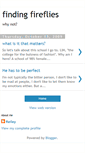 Mobile Screenshot of finding-fireflies.blogspot.com
