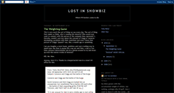 Desktop Screenshot of lostintheshowbiz.blogspot.com