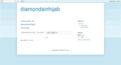 Desktop Screenshot of diamondsinhijab.blogspot.com