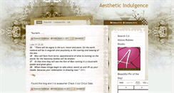 Desktop Screenshot of aestheticindulgence2011.blogspot.com