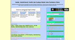 Desktop Screenshot of batakisland.blogspot.com