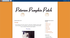 Desktop Screenshot of petersenpumpkinpatch.blogspot.com