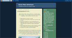Desktop Screenshot of annasnextadventure.blogspot.com