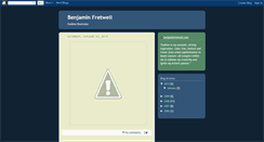 Desktop Screenshot of benjaminfretwell.blogspot.com