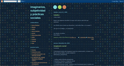 Desktop Screenshot of imaginariosubjetividadpracticas.blogspot.com