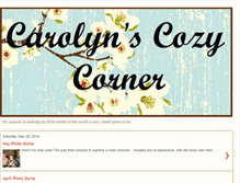 Tablet Screenshot of carolynscozycorner.blogspot.com