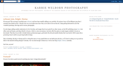 Desktop Screenshot of karriewelbornphotography.blogspot.com