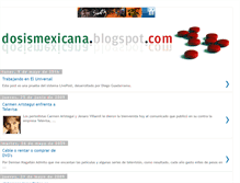 Tablet Screenshot of dosismexicana.blogspot.com