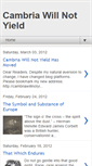 Mobile Screenshot of cambriawillnotyield.blogspot.com