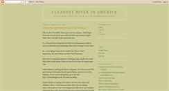 Desktop Screenshot of cleanestriver.blogspot.com