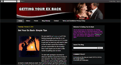 Desktop Screenshot of gettingyourexback.blogspot.com