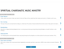 Tablet Screenshot of charismaticsong.blogspot.com