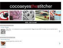 Tablet Screenshot of cocoaeyesthestitcher.blogspot.com