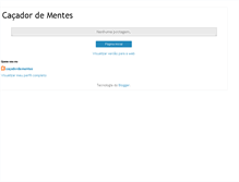 Tablet Screenshot of cacadordementes.blogspot.com