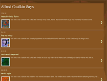 Tablet Screenshot of alfredcaulkinsays.blogspot.com