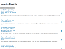 Tablet Screenshot of favorite-lipstick-h.blogspot.com