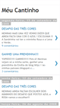 Mobile Screenshot of cantinhodame.blogspot.com
