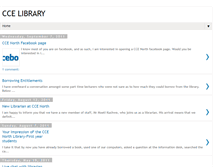 Tablet Screenshot of ccelibrary.blogspot.com