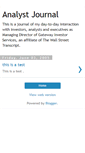 Mobile Screenshot of analystjournal.blogspot.com