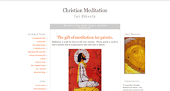 Desktop Screenshot of christianmeditationforpriests.blogspot.com
