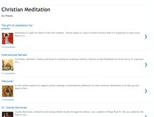 Tablet Screenshot of christianmeditationforpriests.blogspot.com