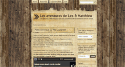 Desktop Screenshot of lesaventuresdeleaetmatthieu.blogspot.com
