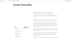 Desktop Screenshot of canadastampblog.blogspot.com