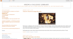 Desktop Screenshot of orewacollegelibrary.blogspot.com