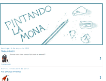 Tablet Screenshot of pintando-la-mona.blogspot.com