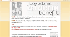 Desktop Screenshot of joeyadamsartauctionbenefit.blogspot.com