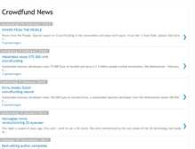 Tablet Screenshot of crowdfundnews.blogspot.com