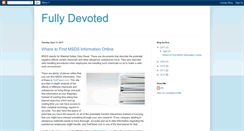Desktop Screenshot of fullydevoted.blogspot.com
