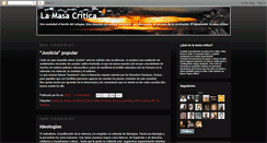 Desktop Screenshot of la-masa-critica.blogspot.com