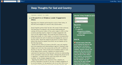 Desktop Screenshot of deepthoughtsforgodandcountry.blogspot.com