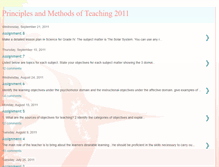 Tablet Screenshot of principlesandmethodsofteaching2011.blogspot.com