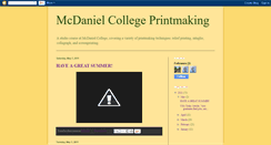 Desktop Screenshot of mcdprintmaking.blogspot.com