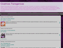 Tablet Screenshot of cicatricestransgenicas.blogspot.com