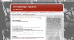 Desktop Screenshot of musculoskeletal-radiology.blogspot.com