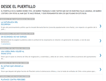 Tablet Screenshot of desdeelpuertillo.blogspot.com