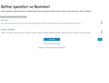 Tablet Screenshot of define-isaretleri-resimleri.blogspot.com