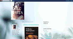 Desktop Screenshot of ladolcevita-ines.blogspot.com