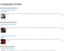 Tablet Screenshot of iconographyofmask.blogspot.com