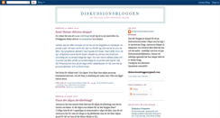 Desktop Screenshot of diskussionsbloggen.blogspot.com